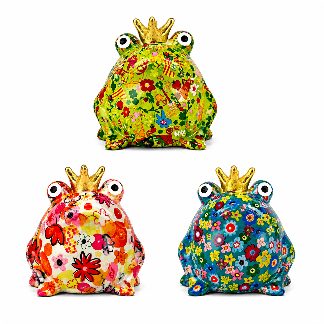 Freddy – Tirelire Grenouille Royale en Céramique 16 cm