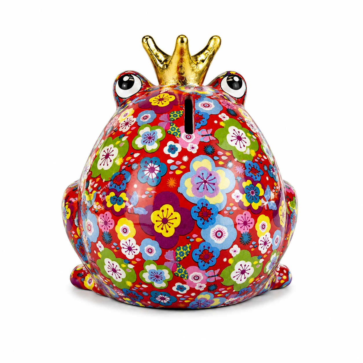 Freddy – Tirelire Grenouille Royale en Céramique 16 cm